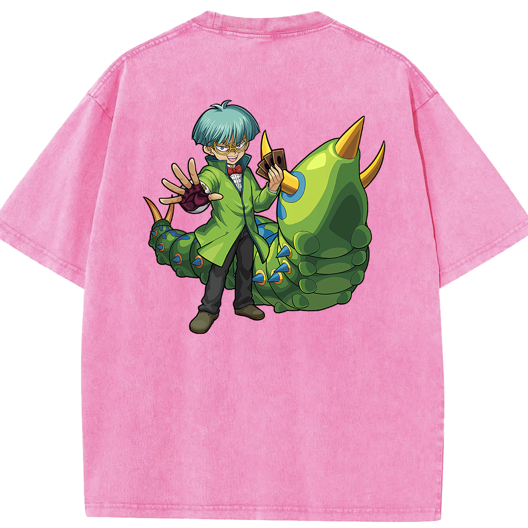 （画像用） 遊☆戯☆王 Yu-Gi-Oh! 綿100% ヴィンテージ風 半袖Tシャツ（背面プリント）